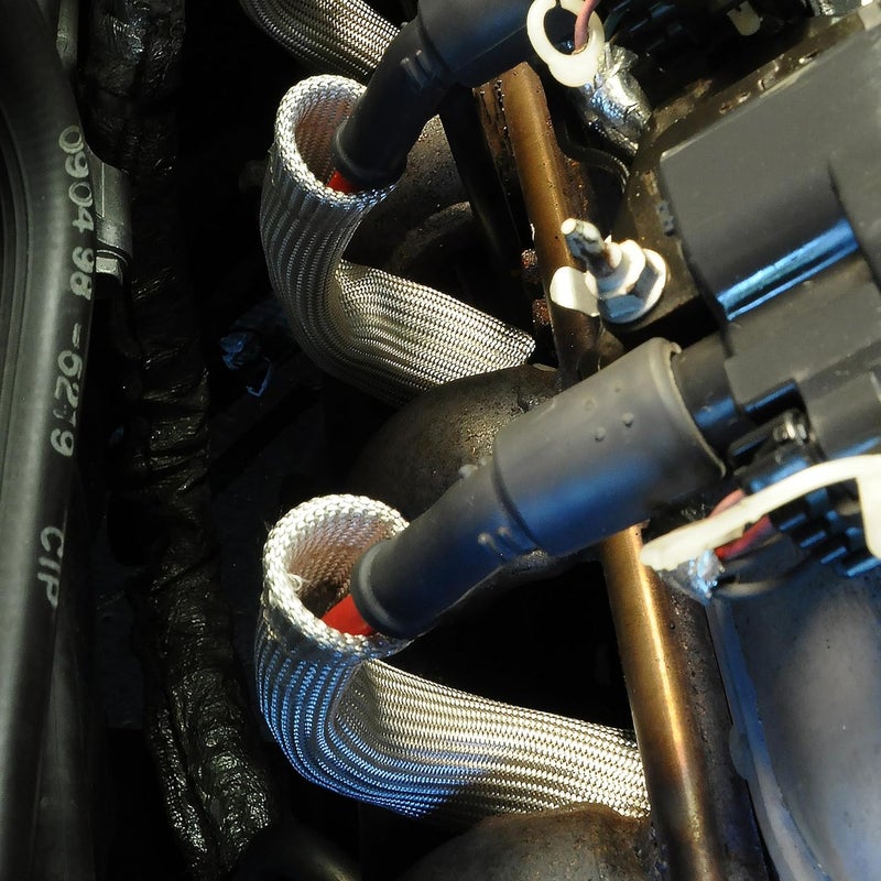 Design Engineering Protect-A-Boots Spark Plug Boot Protector Sleeves, 6" - Silver (Pack of 2) - Image 5