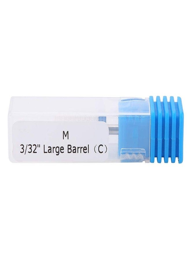 Filfeel Nail Drill Bit, Ceramic Manicure Drill Bits for Manicure Pedicure Cuticle Gel Nail Polishing Cylinder Shape Grinding Head, with Display Base(White 05#) - Image 3