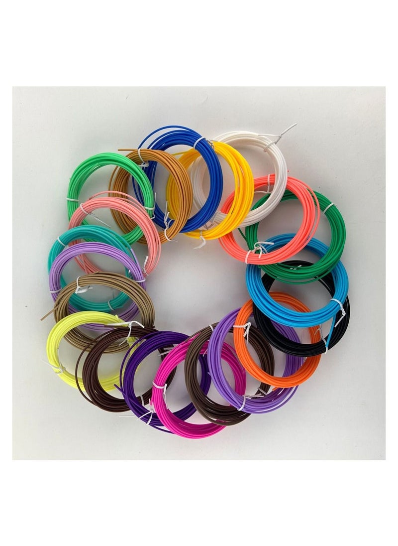 MissTiara - 20 High Precision 3D Printing Pen Filament Refills Multicolor - Image 1