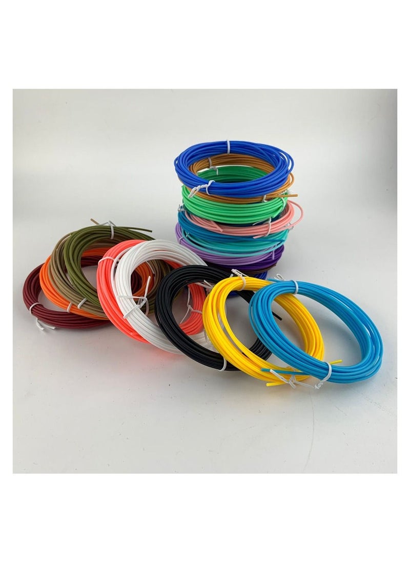MissTiara - 20 High Precision 3D Printing Pen Filament Refills Multicolor - Image 1