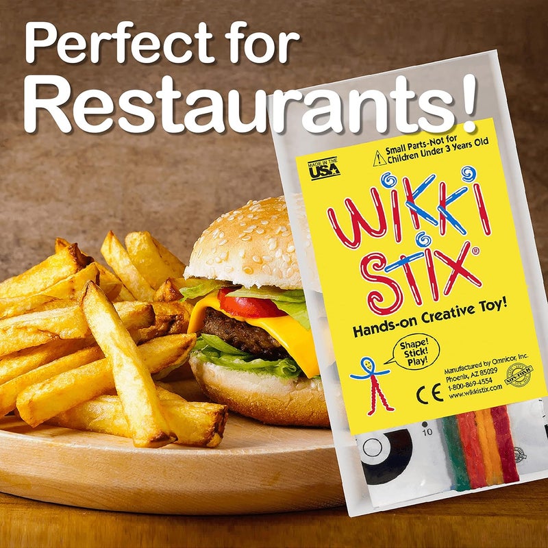 WikkiStix Wikki Stix Mini Play Paks contains 100 individual paks Great for parties travel classrooms awardincentives restaurants and Christmas gift giving Made in the USA - Image 2