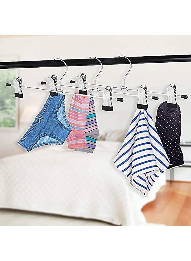 Red Dot Gift Red Dot Gift® 100-Pack Pants Hangers, 12 Inch (30cm) Trouser Hangers, Adjustable Metal Pants Hanger, Skirt Hangers with Clips Space Saving Hangers for Jeans (100)  - Image 5