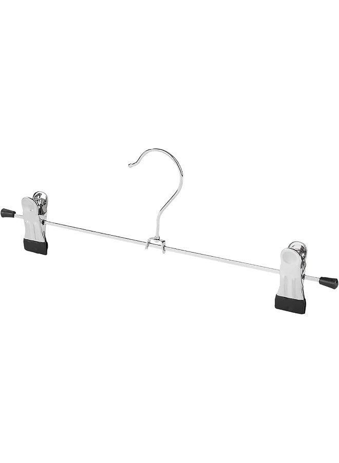 Red Dot Gift Red Dot Gift® 100-Pack Pants Hangers, 12 Inch (30cm) Trouser Hangers, Adjustable Metal Pants Hanger, Skirt Hangers with Clips Space Saving Hangers for Jeans (100)  - Image 2