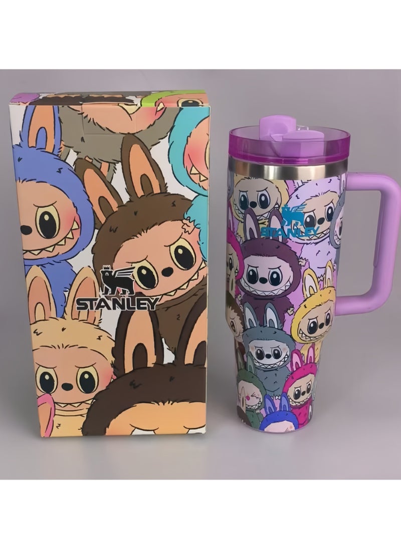Stanley Ã Labubu Stainless steel vacuum insulated cup ,40oz Insulated Travel Cup, Exclusive Collectible Design