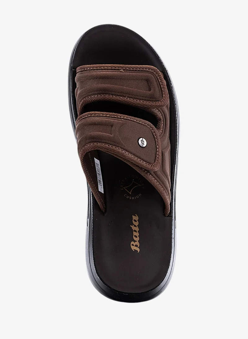 Bata brown Casual Open Toe Flat Sandals for Men | Best Price UAE