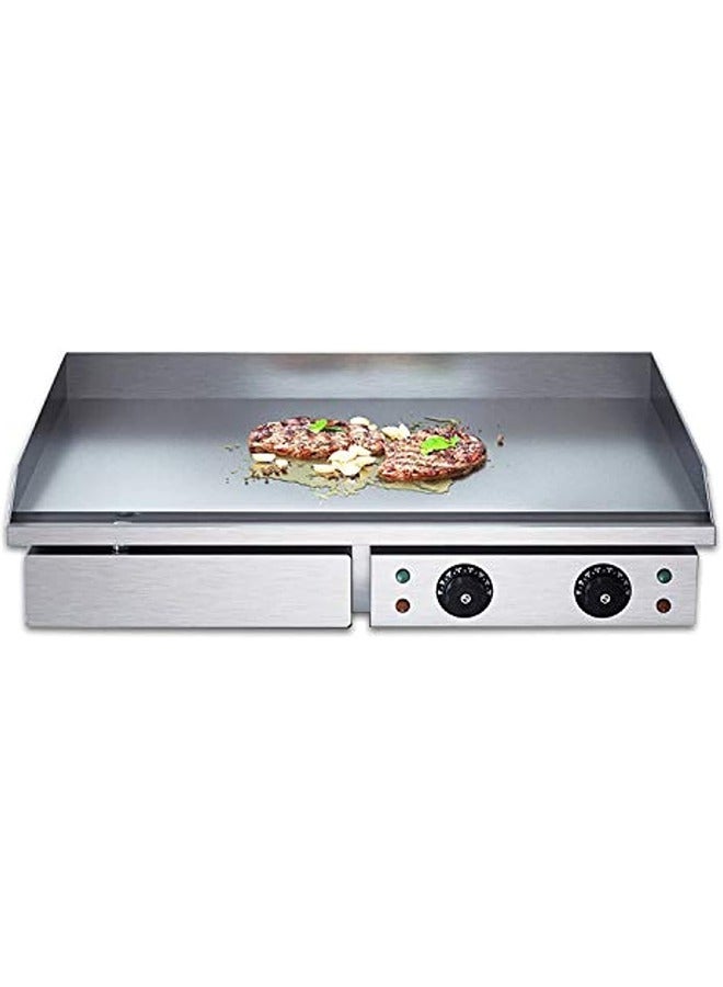 820 Easy Operating BBQ Griddle Full Flat Smooth Plate Electric Grill For Kitchen Equipment 