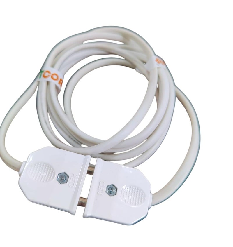 BITCORP BITCORP 2Pin Flexible MaleFemale Socket with Wire Round Wire Extension Cord for Multipurpose UseFestive DecorationsDiwaliChristmasetc White 3 Meter  - Image 4