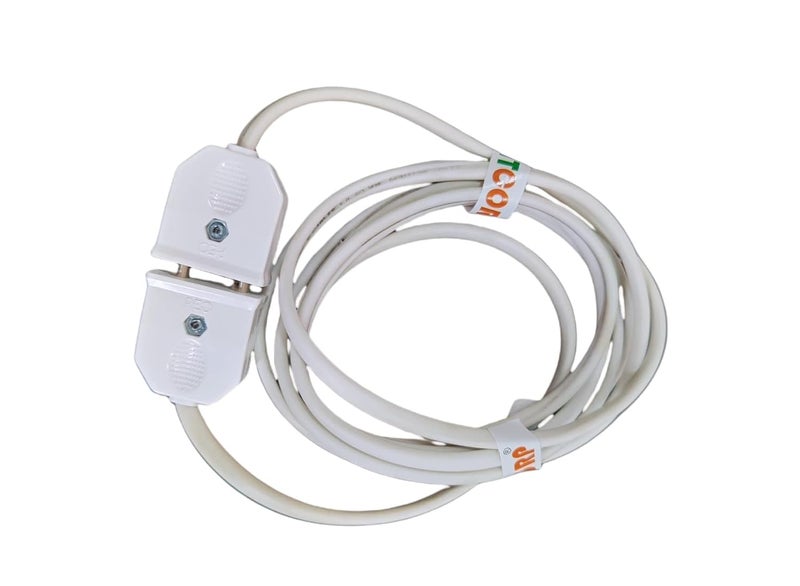BITCORP BITCORP 2Pin Flexible MaleFemale Socket with Wire Round Wire Extension Cord for Multipurpose UseFestive DecorationsDiwaliChristmasetc White 3 Meter  - Image 3