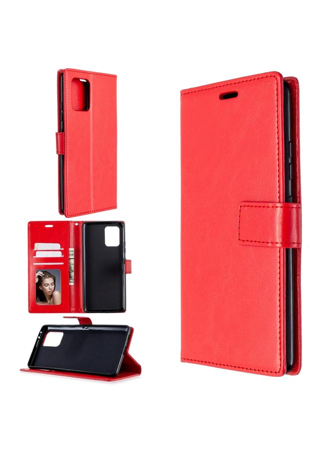 Zaboon Case For Galaxy A91 Crazy Horse Texture Horizontal Flip Leather Case with Holder & Card Slots & Wallet & Photo Frame - Image 3