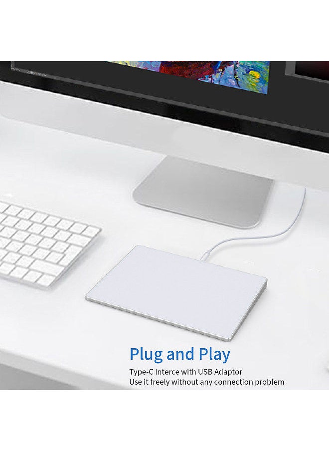 BOSTO - Wired USB Touchpad Trackpad for Desktop Computer Laptop PC User Compatible with IOS System - Image 1