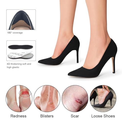 Lyrovo 12pcs Heel Grips for Men and Women, Self-Adhesive Shoe Bite Protector Insoles Foot Care Slipping, Rubbing, Blisters, Foot Pain, and Improve Shoe Fit - Image 2
