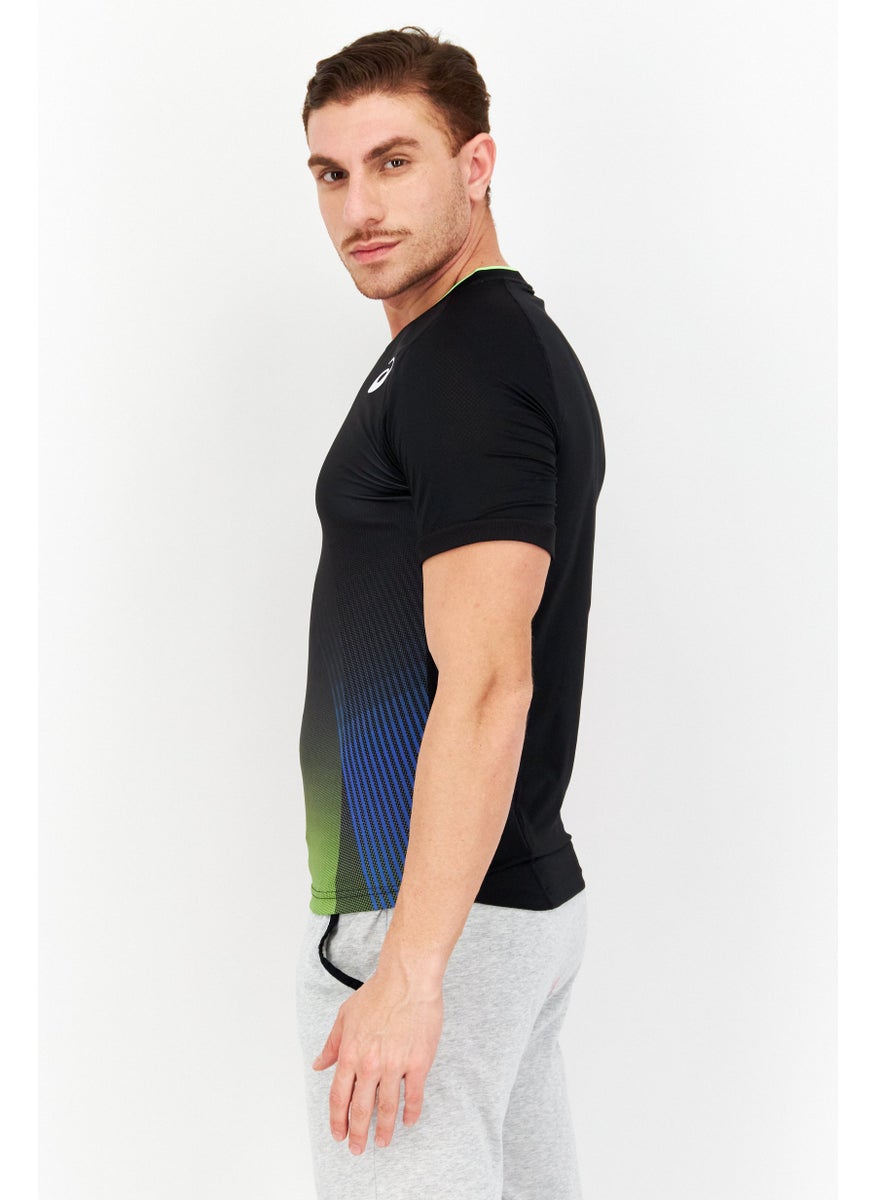 Asics - Men Sportswear Fit Brand Logo Training Jersey T-Shirt, Black - Image 1