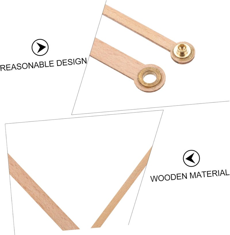 Walnut Clock Hands Replacement Kit DIY Wooden Pointer Clock Accessories Movement Parts - Image 3