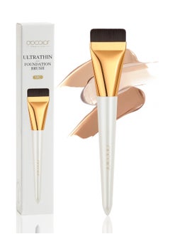 docolor Flat Foundation Brush for Liquid Makeup, Ultra Thin Liquid Foundation Brush Premium Makeup Face Brush for Blending, Cream, Thin Foundation Brush Makeup Tool Face Makeup Brush & tool  - Image 1