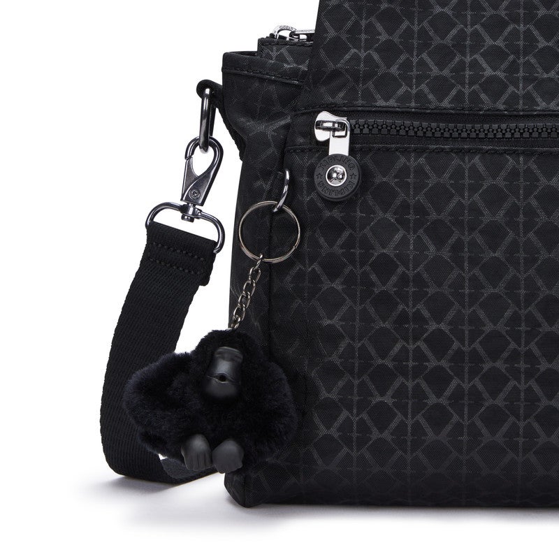 كيبلينغ حقيبة كتف إليسيا متوسطة بحزام قابل للإزالة - توقيع مطرز - Image 5