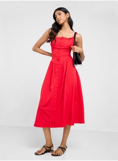 Ginger Corset Bodice Midi Sundress  - Image 1
