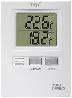 TFA Digital Indoor Outdoor Thermometer Multi Colour 9.9 X 12 X 2.6 Cm  - Image 2