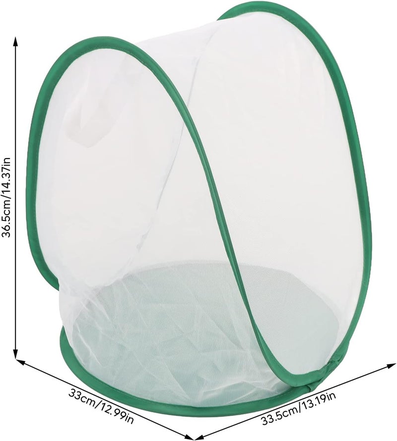 Sorandy Large Green Gogga Mesh Cage, Fine Breathable Enclosure Foldable Polyester Mesh with Zip and Carrying Handles for Butterflies Gogga Observation Feeding - Image 2