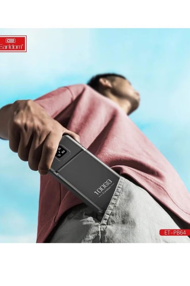 أيرلدوم باور بانك سلكي من إيرلدوم، 10000 مللي أمبير/ساعة، منفذين، أسود - PB64 - Image 3