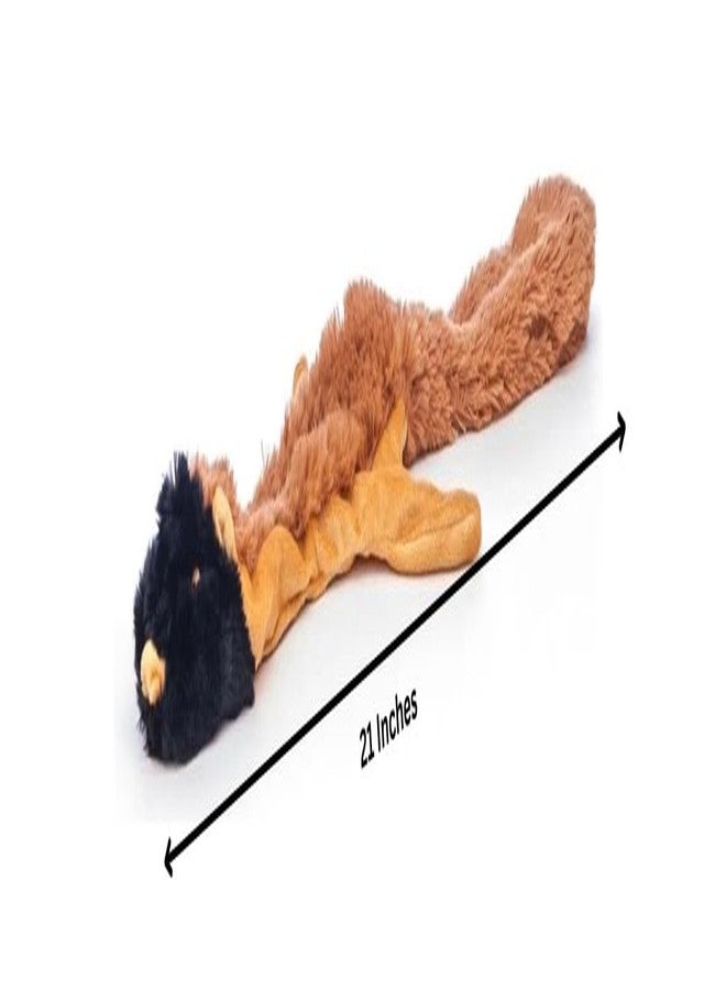Dog Squeaky Toy – 21" Plush Chipmunk, Flat Stuffing Free Soft Chew Toy for Small, Medium & Large Dogs – Soft, Interactive Play, Fetch, Tug, Training, Teething, No Stuffing - Image 2