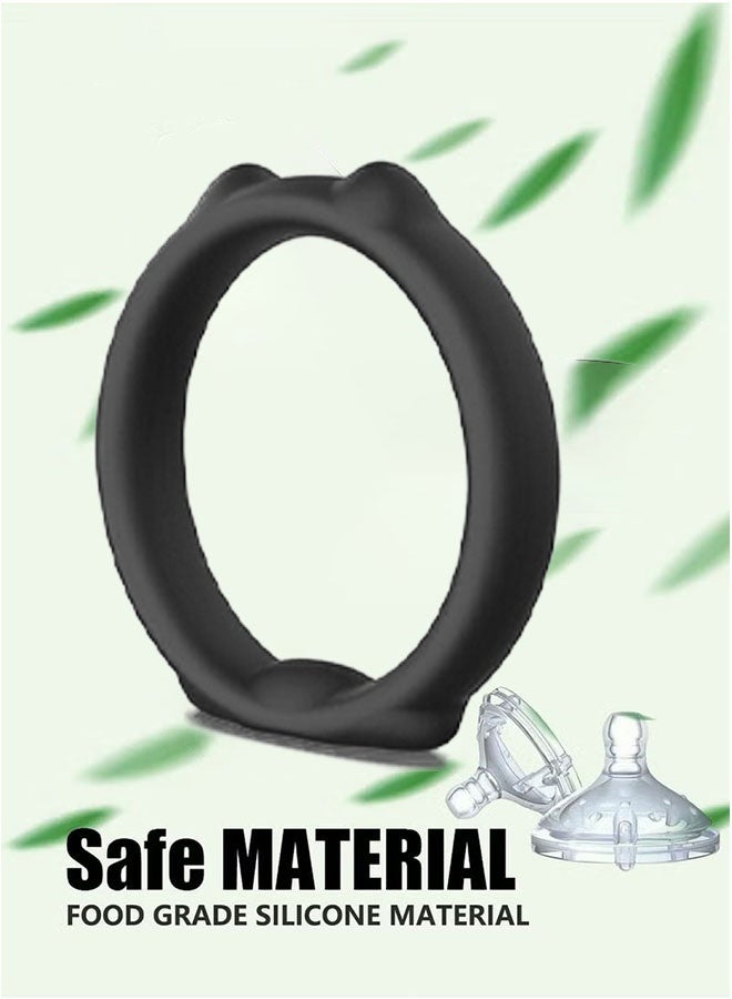 Realfrog 3 Piece Set of Silicone Ring Men Sports Ring Elastic Easy Stretch Resistance Tear Resistance Exercise Ring Extended Endurance Waterproof Wear Resistant Soft Suitable for Male Sports Home - Image 4