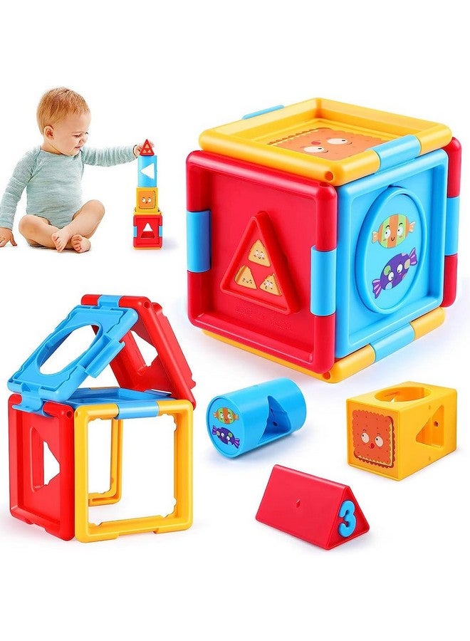 كيديتوس مكعب المنطق كيديتو للأطفال، لعبة فرز الأشكال للأطفال بعمر 24 شهرًا فما فوق، لعبة تعليمية للأنشطة للأطفال للأولاد والبنات (متعددة الألوان) - Image 2