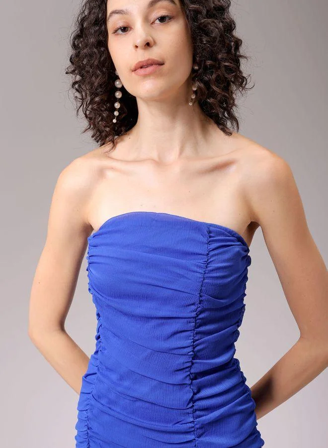 Freehand  Women Fitted Party Wear Solid Tube Dress for Women | Best Price UAE