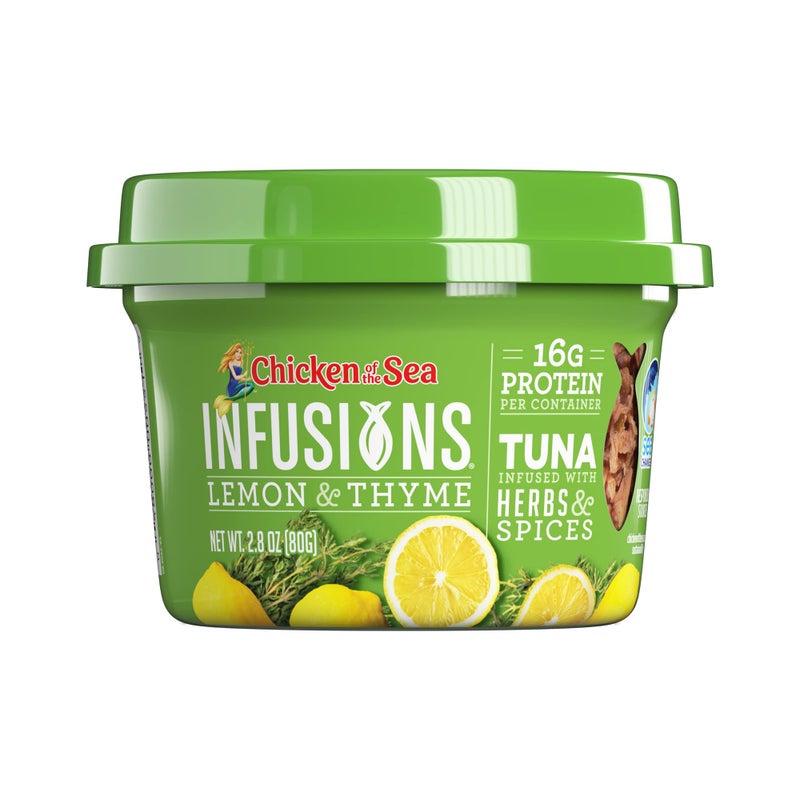 Chicken of the Sea Infusions Tuna, 2.8 Ounce Cups (Pack of 6), Wild Caught Tuna, Lemon & Thyme - Image 2