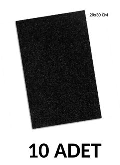 Ticon A4 Glittered Eva 10 Pieces 20 x 30 cm Black  - Image 1