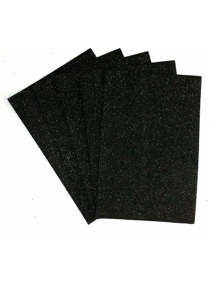Ticon - A4 Glittered Eva 10 Pieces 20 x 30 cm Black - Image 1