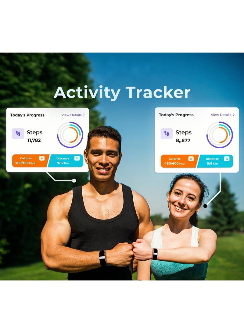 جي ستايل سوار ذكي للرجال للرياضة، متتبع لياقة بدون شاشة، تتبع صحي على مدار 24 ساعة، خفيف ومحمول، مقاوم للماء بمعيار IP68، سوار ذكي أنيق ومتينا، مناسب للاستخدام الخارجي - Image 3