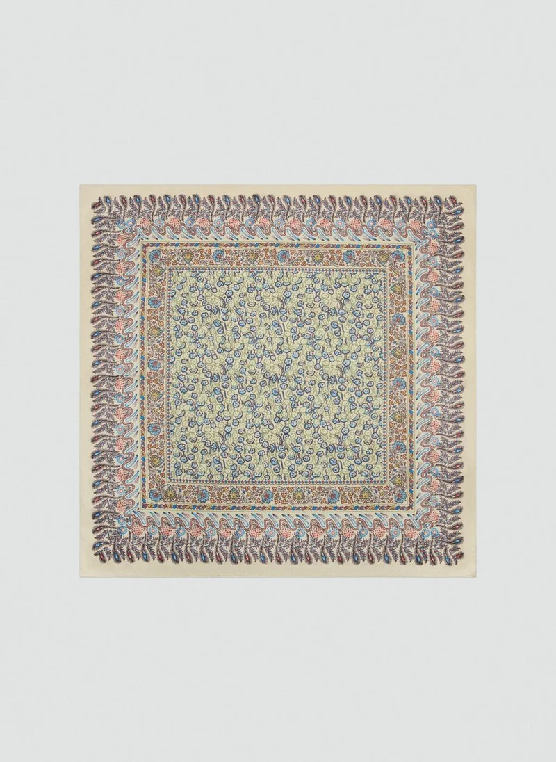 MANGO Floral print scarf