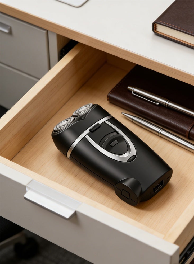 ميون ماكينة حلاقة كهربائية للرجال، للاستخدام الجاف والرطب، مقاومة للماء، شفرة حلاقة دوارة - Image 3