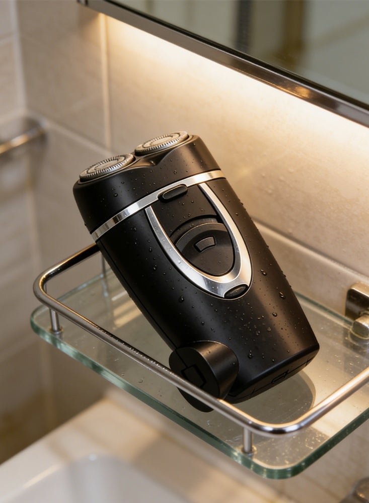 ميون ماكينة حلاقة كهربائية للرجال، للاستخدام الجاف والرطب، مقاومة للماء، شفرة حلاقة دوارة - Image 1