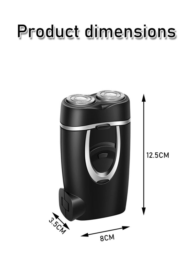 ميون ماكينة حلاقة كهربائية للرجال، للاستخدام الجاف والرطب، مقاومة للماء، شفرة حلاقة دوارة - Image 2