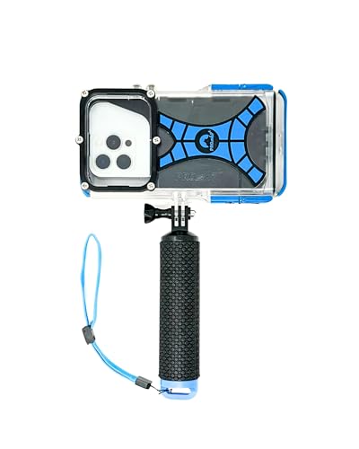 Pro Shot ProShot Dive 2.0 - Underwater housing for iPhone Rated to 130 feet. Underwater Camera housing Compatible with All iPhones Except 17 Pro Max. Waterproof case for Diving and Snorkeling. (Black/Blue) - Image 5