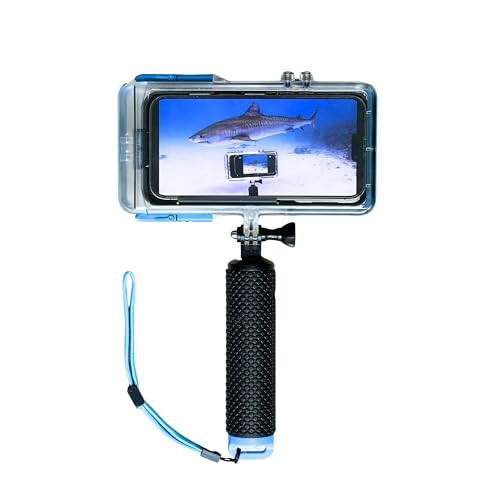 Pro Shot ProShot Dive 2.0 - Underwater housing for iPhone Rated to 130 feet. Underwater Camera housing Compatible with All iPhones Except 17 Pro Max. Waterproof case for Diving and Snorkeling. (Black/Blue) - Image 3