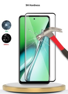 Wtech Itel RS4 4G 2024 Premium E2E Full Glue Full Cover Tempered Glass Screen Protector (MSGECN) - Clear/Black  - Image 3