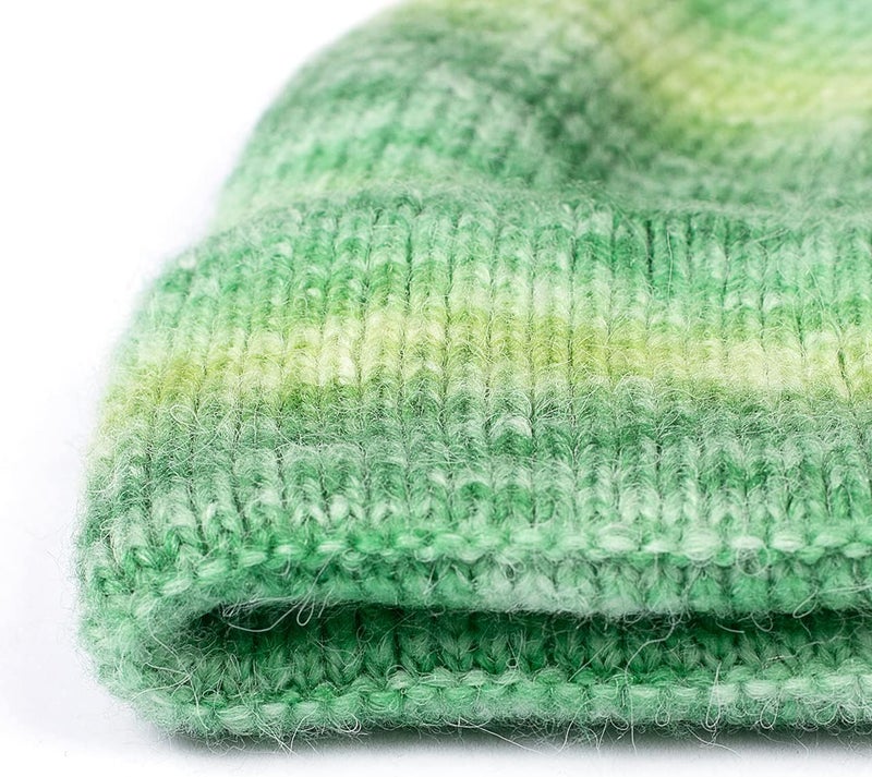 Vgogfly Beanie Men Slouchy Knit Skull Cap Warm Stocking Hats Guys Women Striped Winter Beanie Hat Cuffed Plain Hat - Image 4