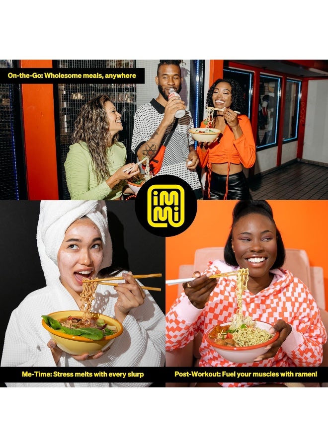 immi Spicy "Beef" Ramen, 100% Plant Based, Keto Friendly, Low Carb, High Protein, Packaged Noodle Meal Kit, Ready to Eat, 6 Pack - Image 5