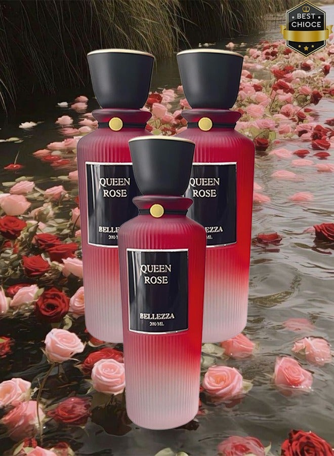 بيليزا 3 قطع عطر كوين روز 200 مل - Image 1
