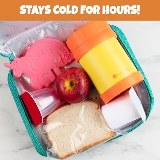 Bentology Kids Hard Ice Packs (3 PK) Slim Lightweight Reusable Cooler Freezer PacksLong-Lasting Chillers Keep Food Fresh for HoursDurable Leak-Proof Design for Boys Girls Back To SchoolBPA Free, Food Safe - Image 5