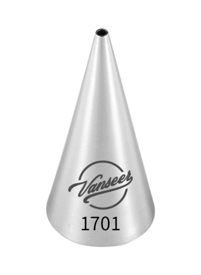 NIBEMINENT Cake Decorating Piping Nozzle Silver 5cm - Image 1