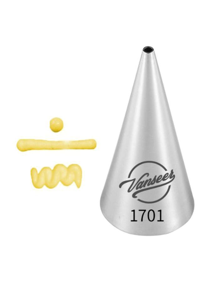 NIBEMINENT Cake Decorating Piping Nozzle Silver 5cm - Image 2