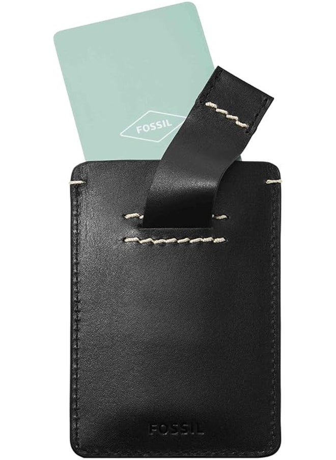 FOSSIL - Fossil Men's Leather Minimalist Card Case Front Pocket Wallet - Image 1