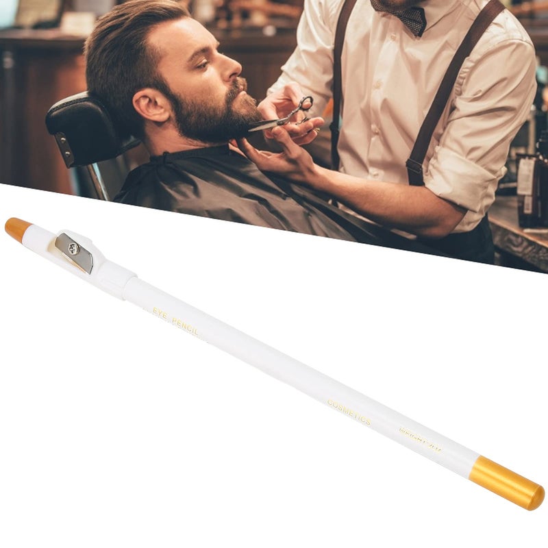 Betued Betued Barber Pencil Beard Pencil Filler for Men WaterSweat Proof Beard Pen White
