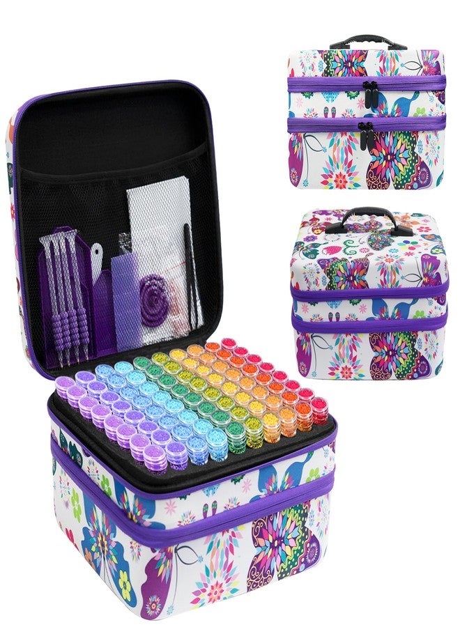 ZORETCO Diamond Painting Storage Box, 240 Slots Bead Storage Containers with Tools Kit for Diamond Art Accessories Beads Organizer Craft Jewelry - Image 1