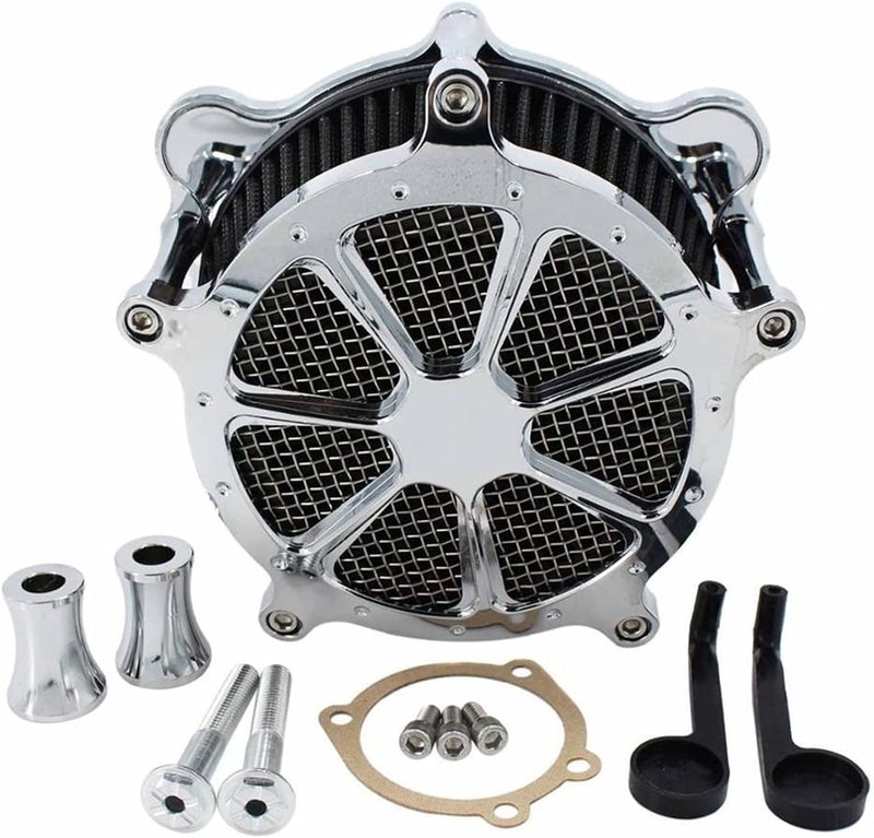 Yurefax CNC Air Cleaner Intake Kit for Harley Motorcycles