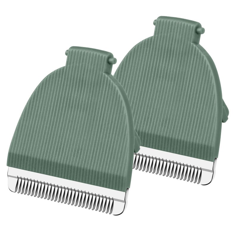 Green Replacement Blades for Meridian Trimmer Hygienic Ceramic Replacement Blades Compatible with Meridian Body Trimmer Onyx  Sage 2 Pack