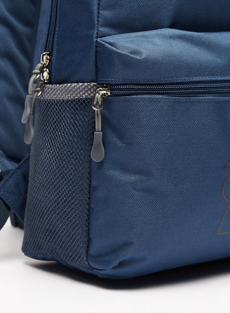 Boys Logo Print Backpack with Adjustable Shoulder Straps